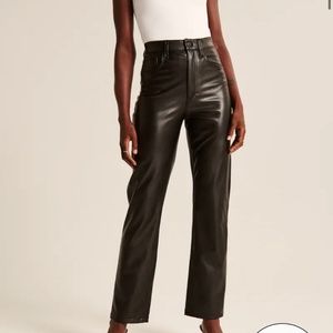 Abercrombie & Fitch 90’s Straight Leather Pants